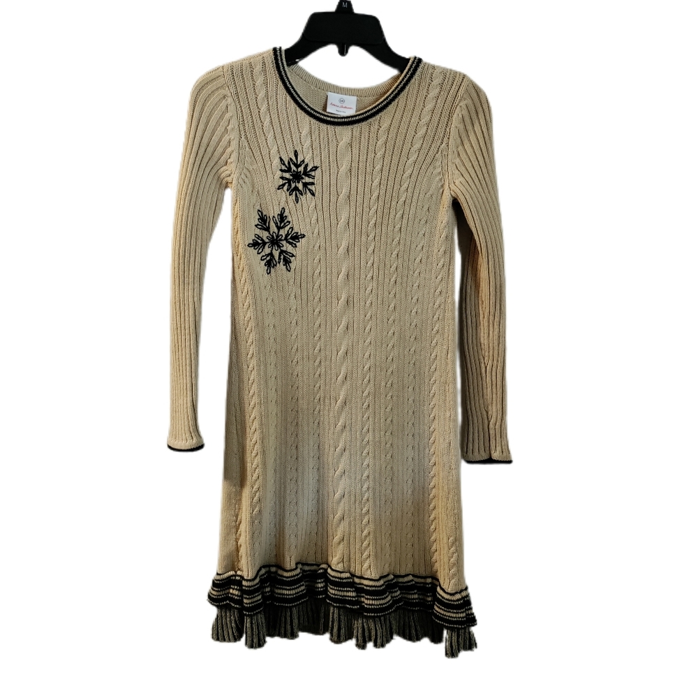 Hanna Andersson Wool Blend Cable Knit Sweater Dress